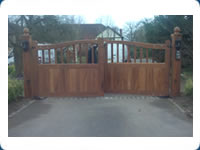 Secure Wooden Driveway Gates